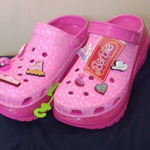 NWT Crocs Barbie The Movie* Mega Crush Clog- Platform- 13 Cosplay - Spice Girls